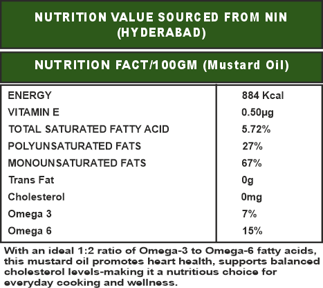 Wood Pressed Mustard Oil- Ancient Seed Variety