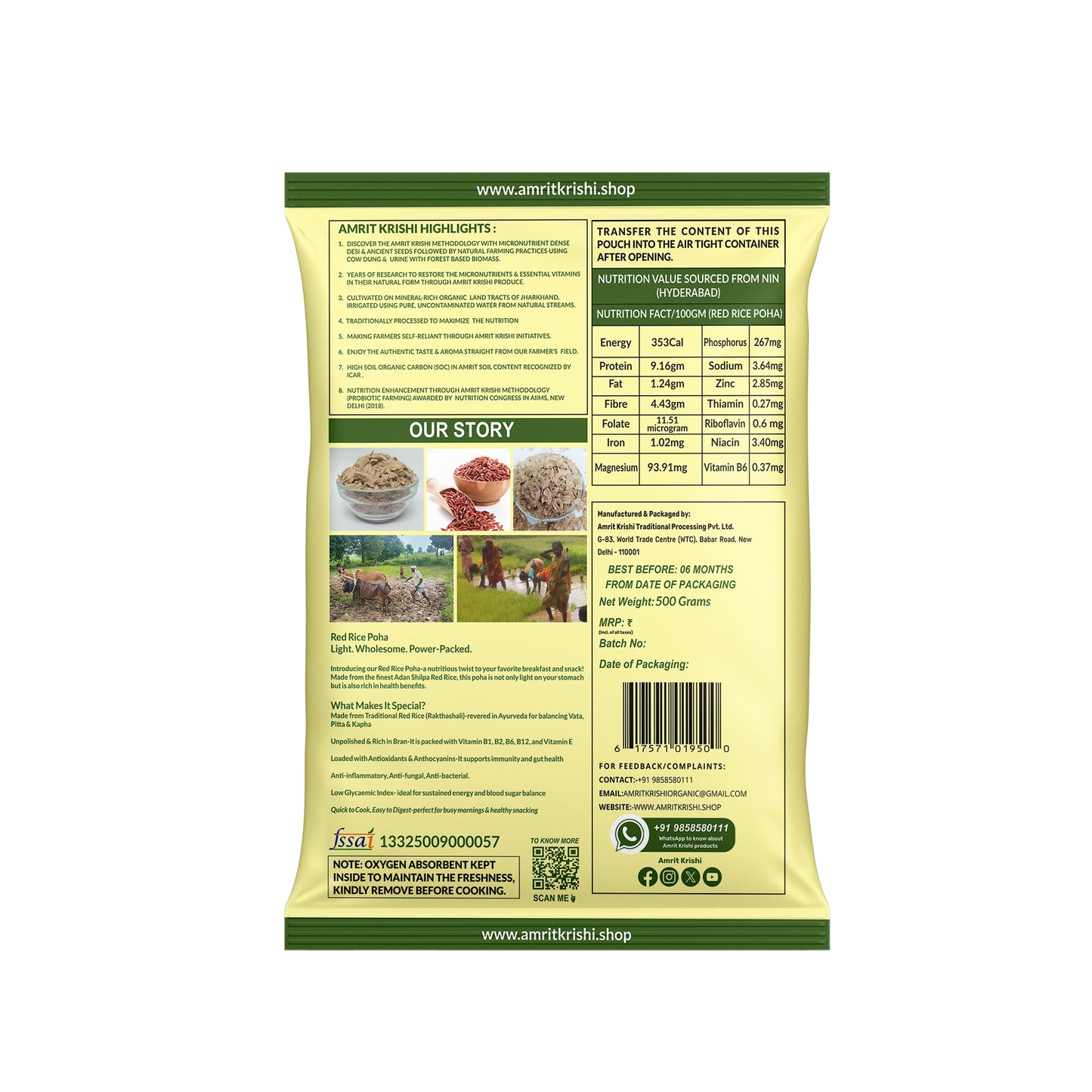 Adansilpa Red Rice Poha – Ayurveda’s Heritage Superfood