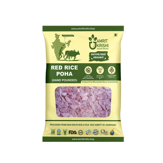 Organic Red Rice Adanshilpa Poha
