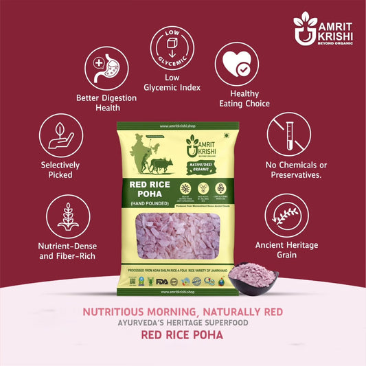 Adansilpa Red Rice Poha – Ayurveda’s Heritage Superfood