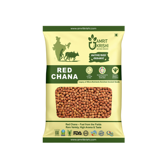Organic Unpolished Red Chana